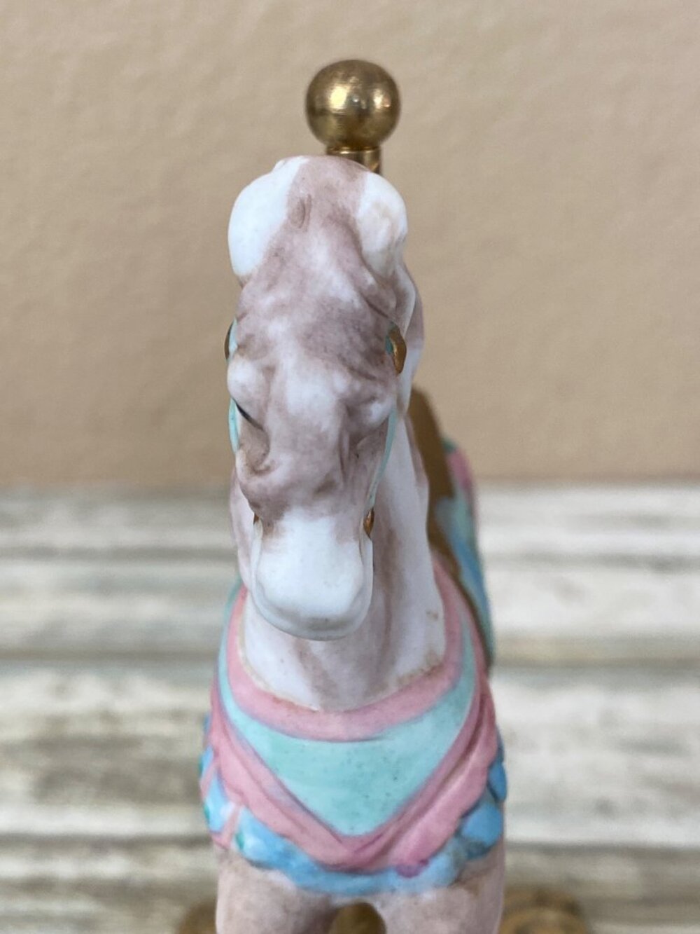 Tobin Fraley Ltd Ed American Carousel Horse Brass Tone w/Coin Inlay 3rd Ed - Picture 6 of 10